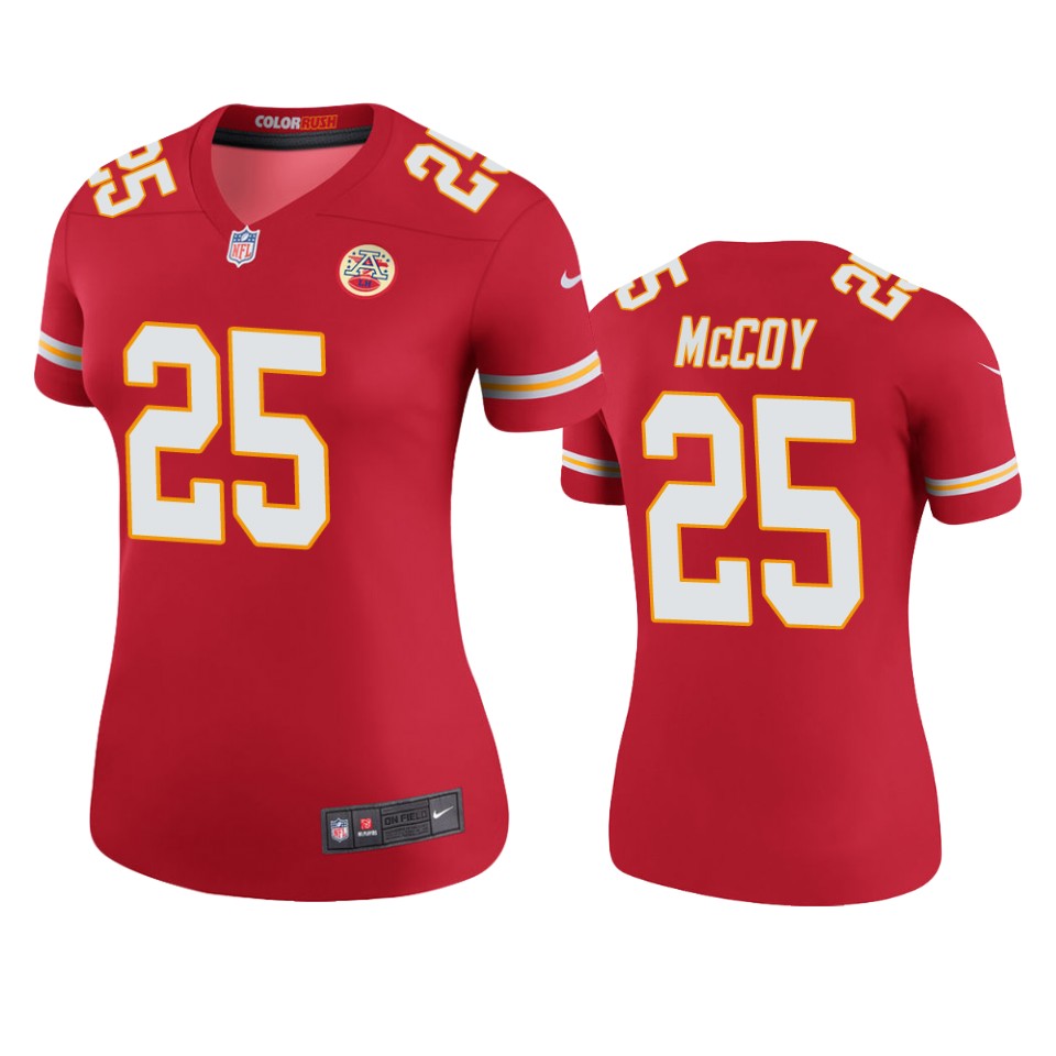 Chiefs LeSean McCoy Red Color Rush Legend Jersey – Www.nyjerseys.store