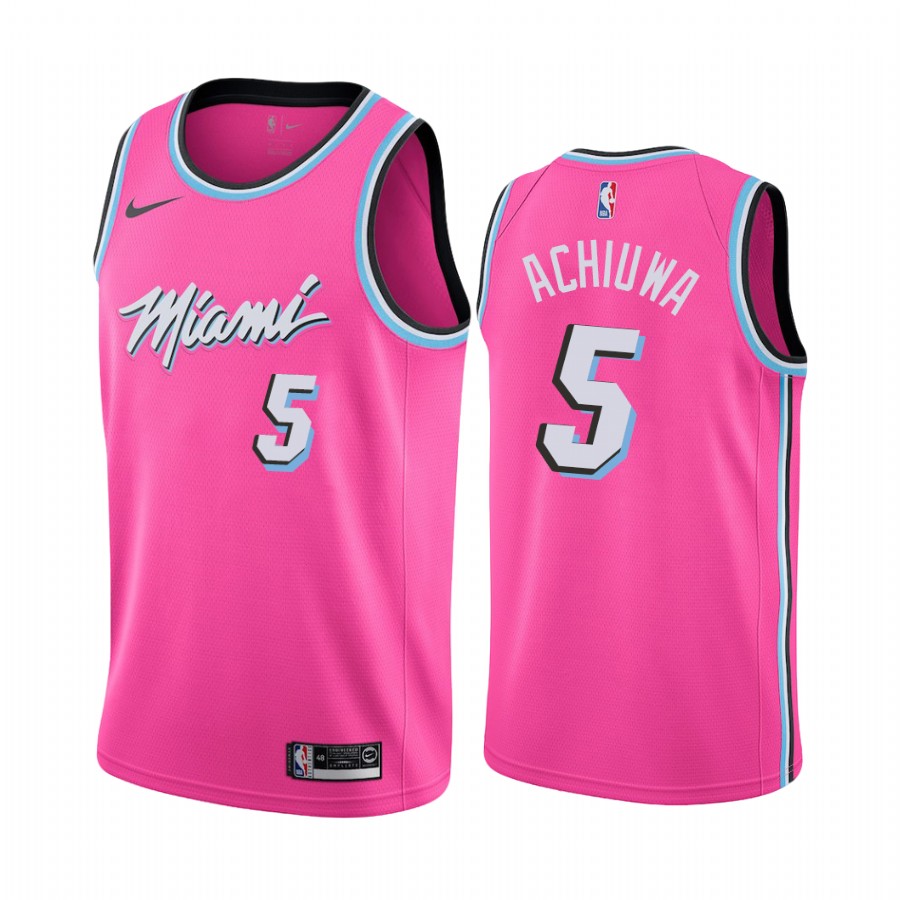 Precious Achiuwa Miami Heat 2020-21 Pink Earned Jersey 2020 NBA Draft ...